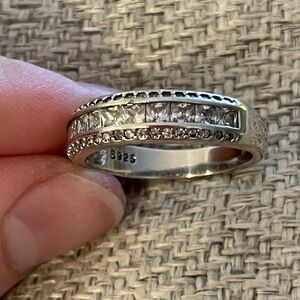 Sterling Silver Diamond Ring